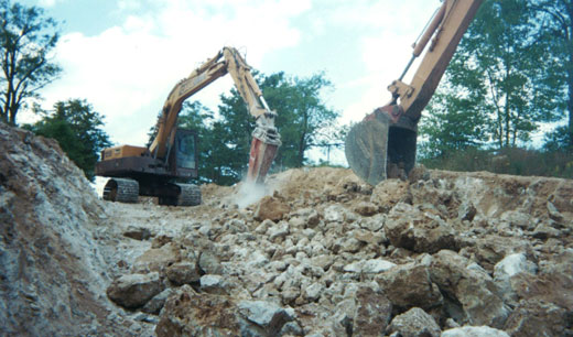 Lion's Head, Ontario, Excavating